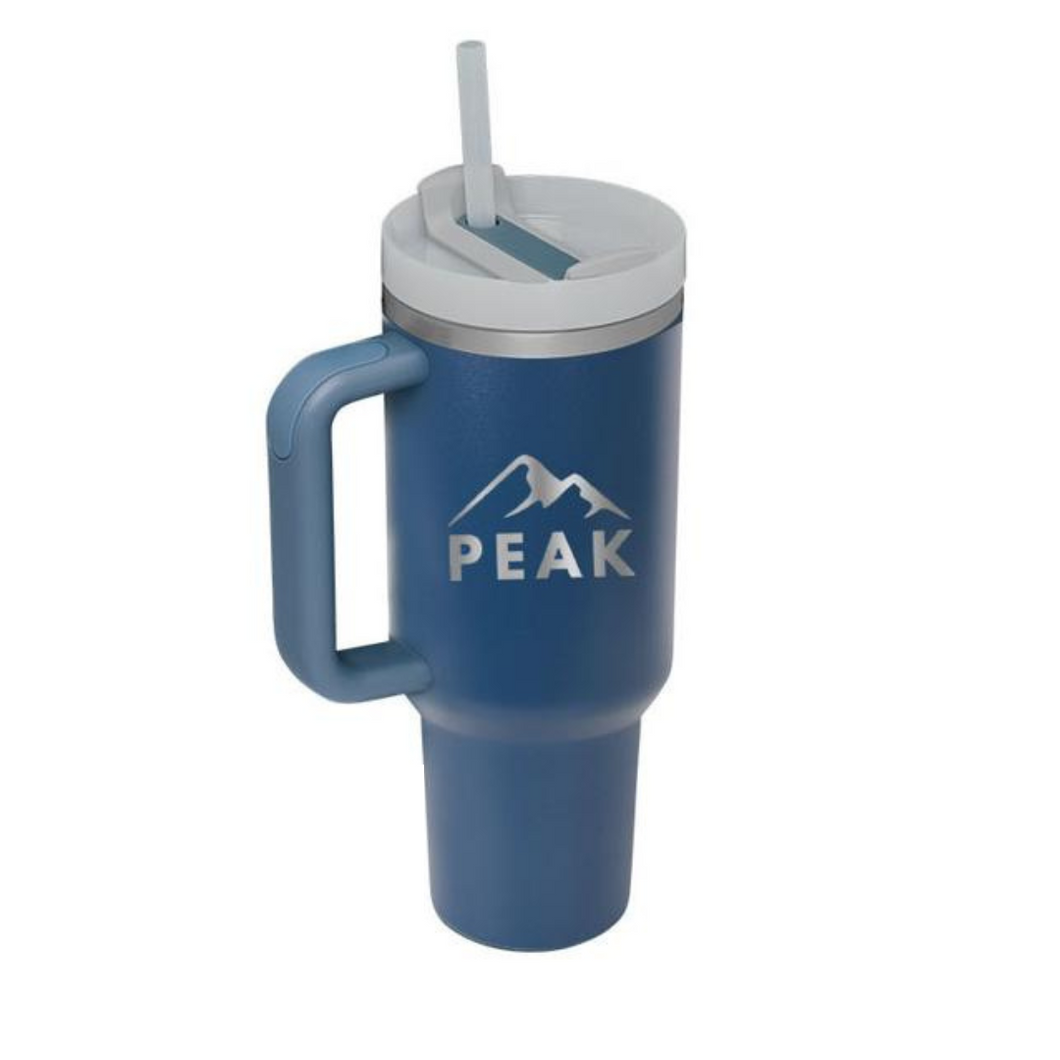 40oz XXL Thermal Insulated Cup With Handle + Reusable Straw